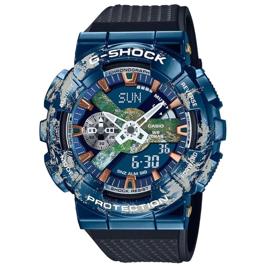 Casio Mens G-Shock G-Steel 110 Series Multicolor Dial Watch - GM110EARTH-1 Image 1