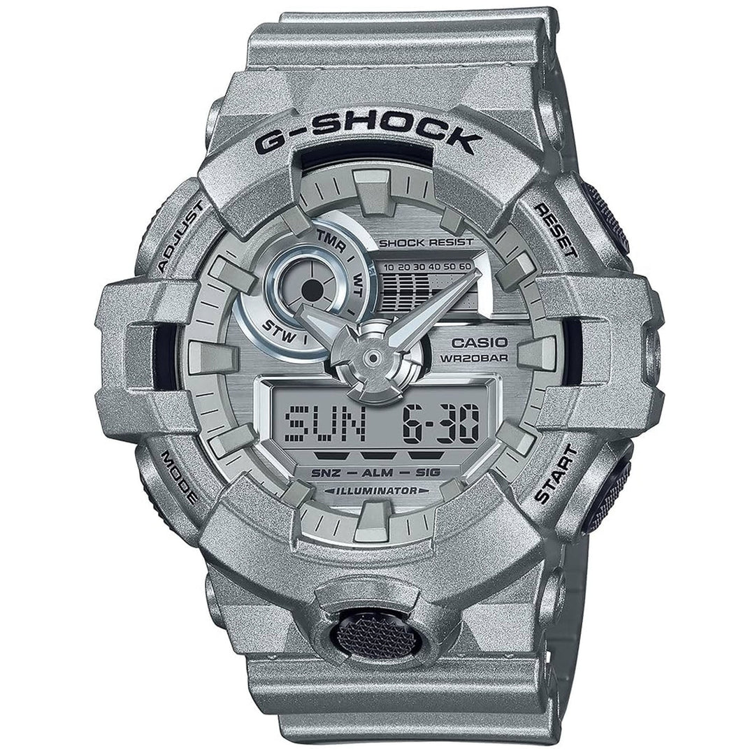 Casio Mens G-Shock Grey Dial Watch - GA700FF-8A Image 1