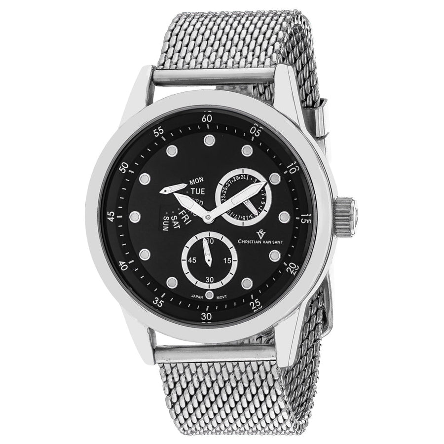 Christian Van Sant Mens Rio Black Dial Watch - CV8711 Image 1