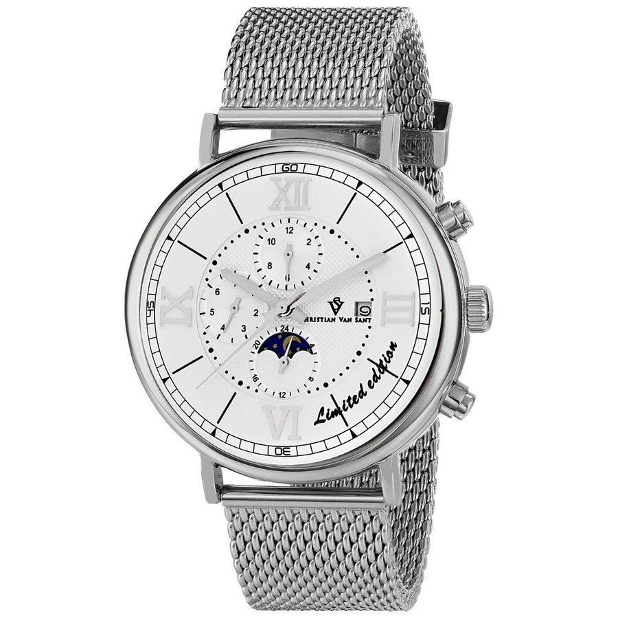 Christian Van Sant Mens Somptueuse LTD White Dial Automatic Watch CV1150 Image 1