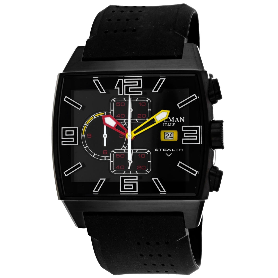 Locman Mens Classic Black Dial Watch - 301BKBKPVBKR Image 1