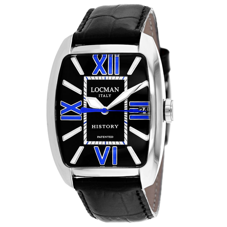 Locman Mens Classic Black Dial Watch - 486NBKBL1BK Image 1