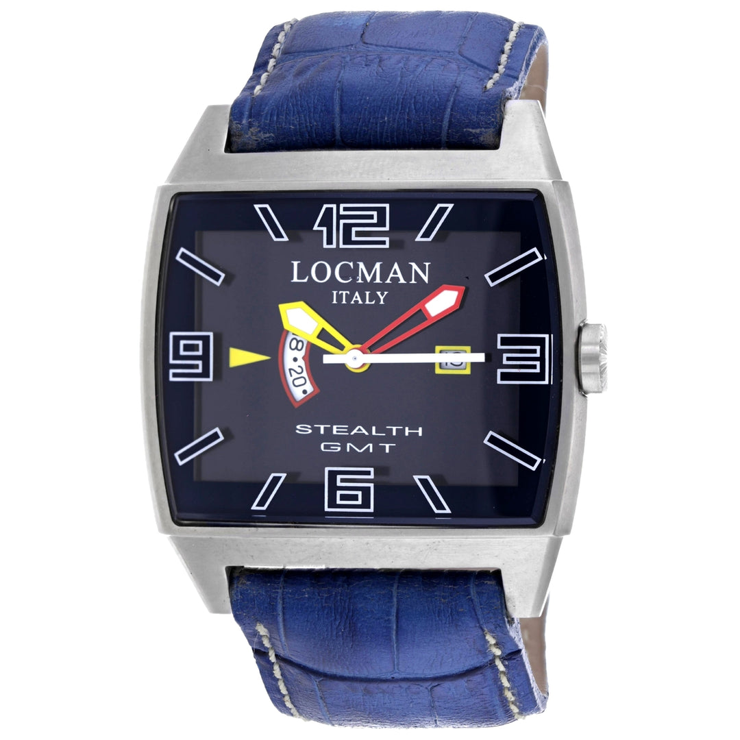 Locman Mens Classic Blue Dial Watch - 300BLYLBLKL Image 1