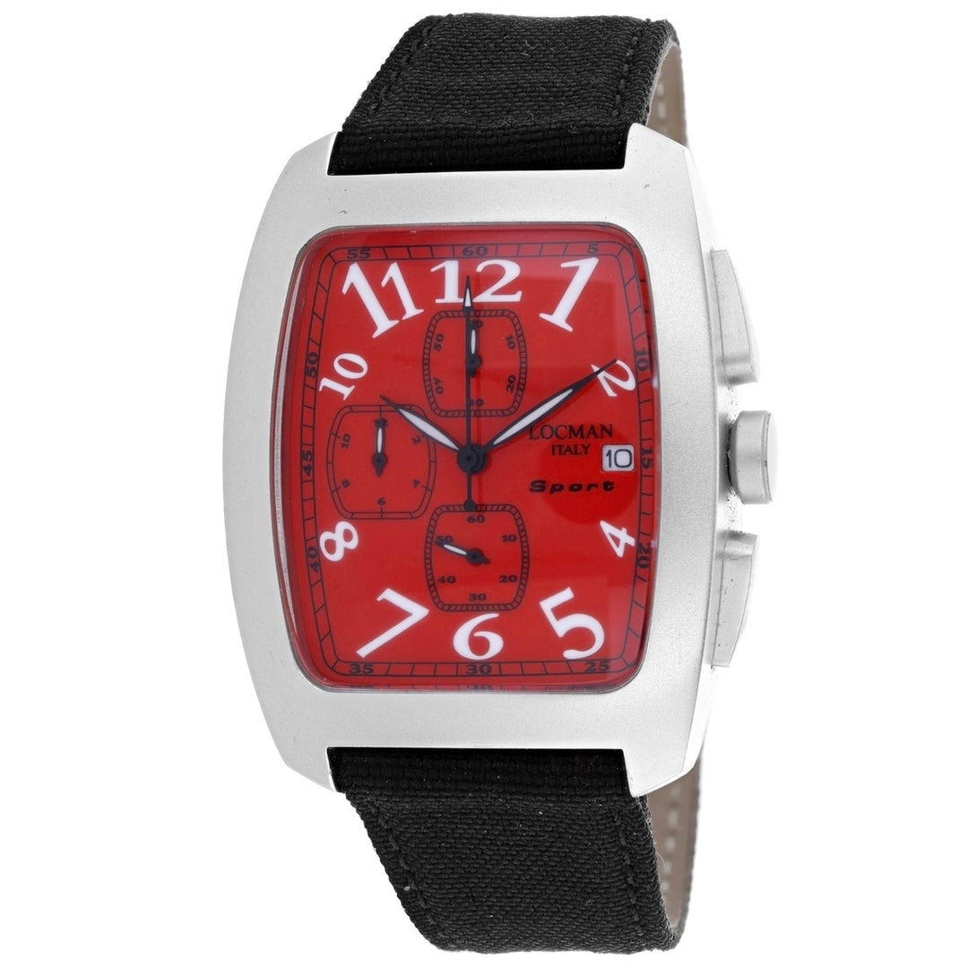 Locman Mens Classic Red Dial Watch - 487RD Image 1