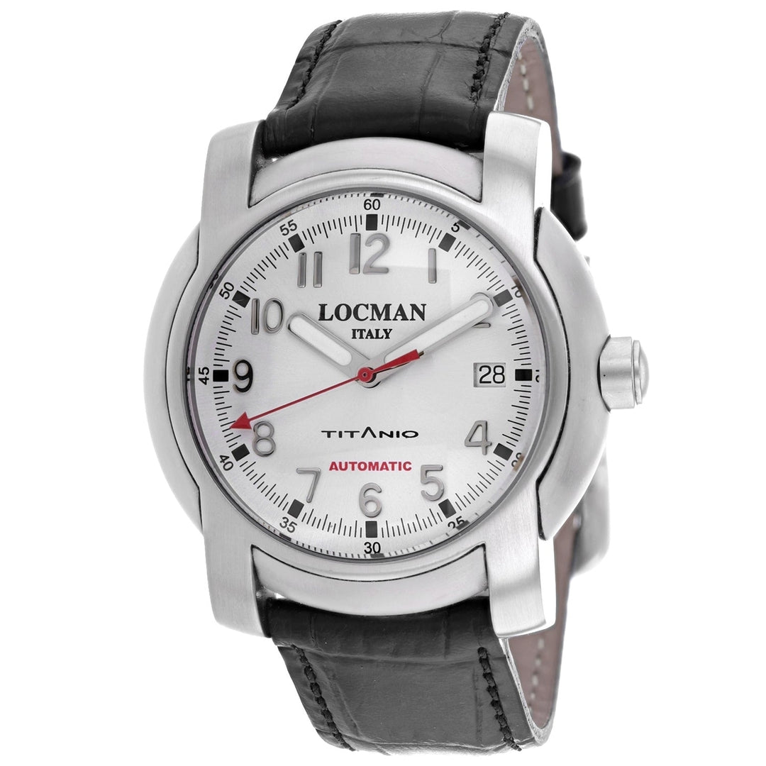 Locman Mens Classic Silver Dial Watch - 1100AG Image 1