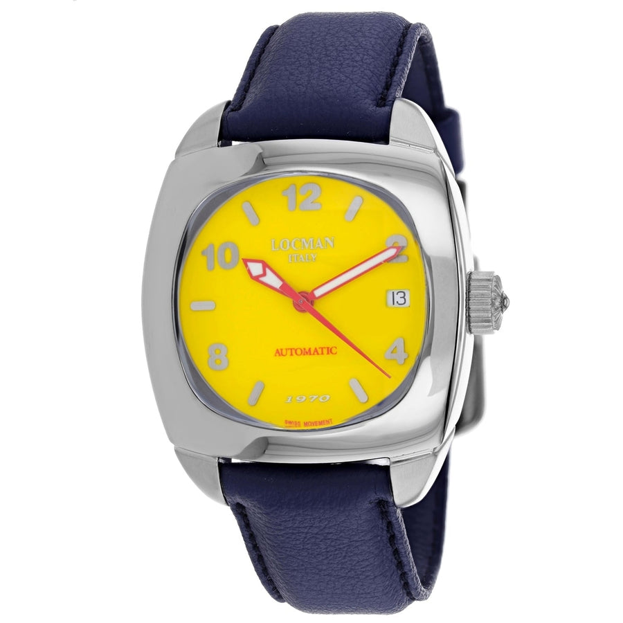 Locman Mens Classic Yellow Dial Watch - 197300BY Image 1