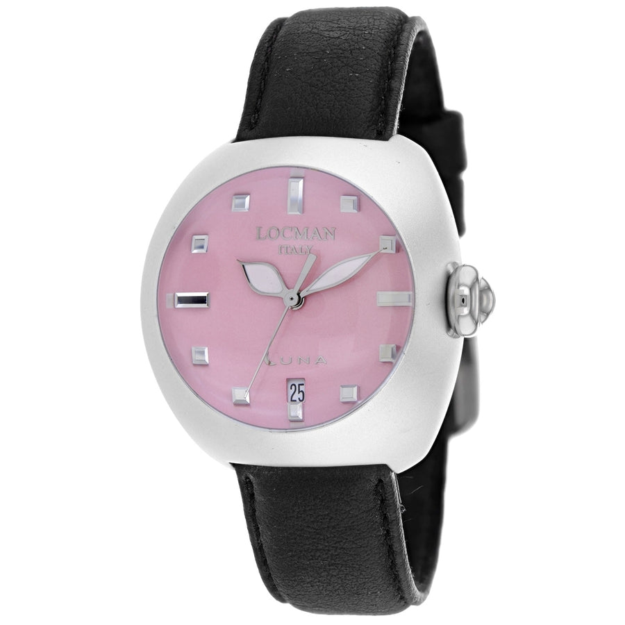 Locman Womens Classic Pink Dial Watch - 4100PK Image 1