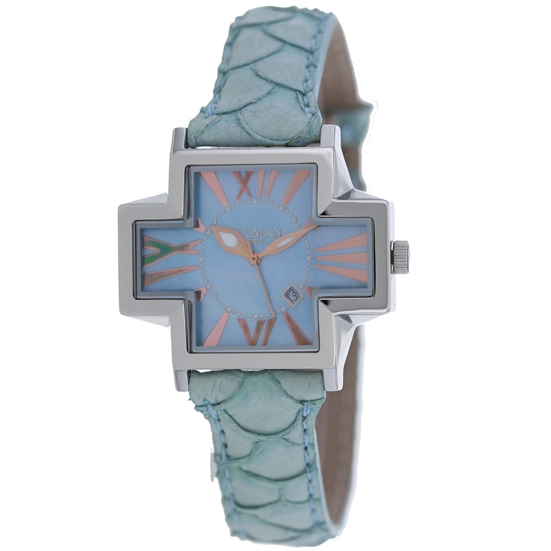 Locman Womens Watch Italy Mother of Pearl Dial Stainless Steel Leather 181MOPSK Image 1