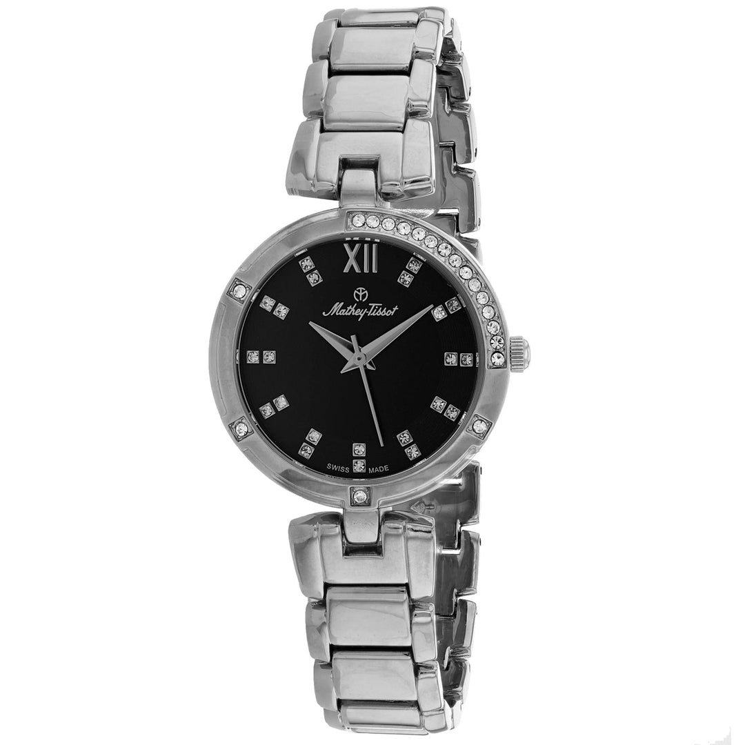 Mathey Tissot Womens Classic Black Dial Watch - D2583AN Image 1