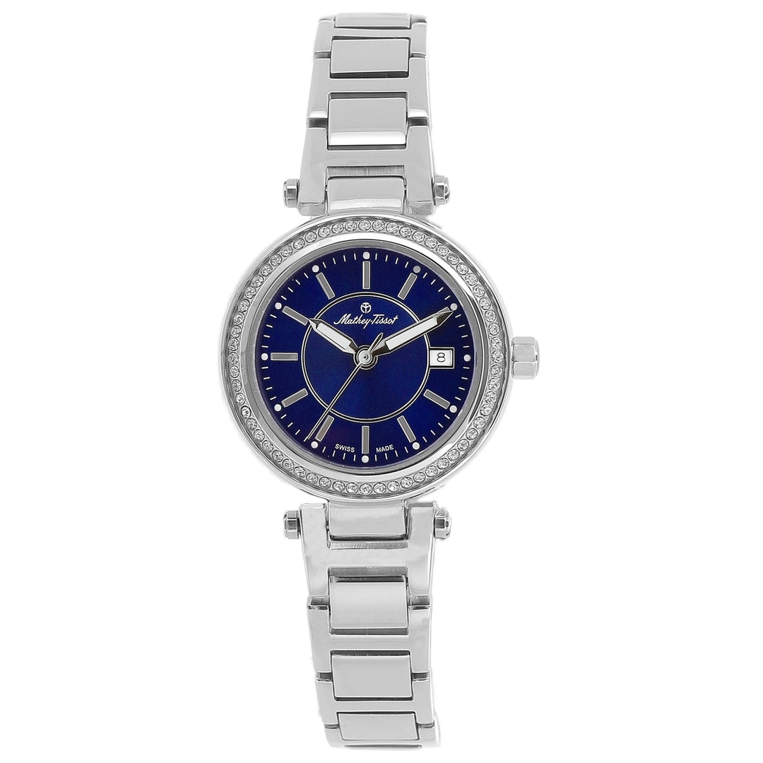 Mathey Tissot Womens Watch Blue Dial Stainless Steel Bracelet D610ABU 50m Water-Resistant Image 1