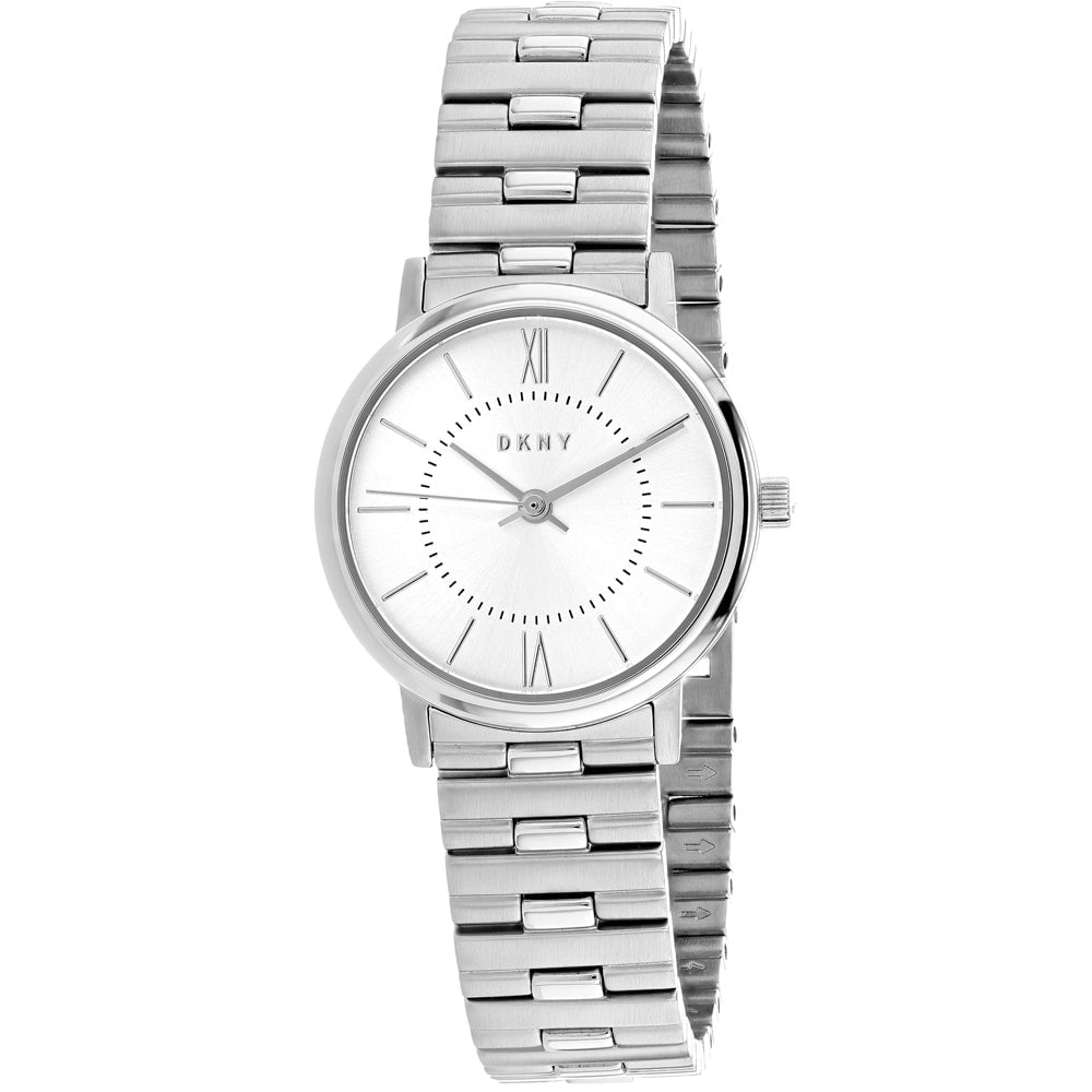 DKNY Womens Willoughby Silver Dial Watch NY2547 Stainless Steel Quartz 50m Image 1