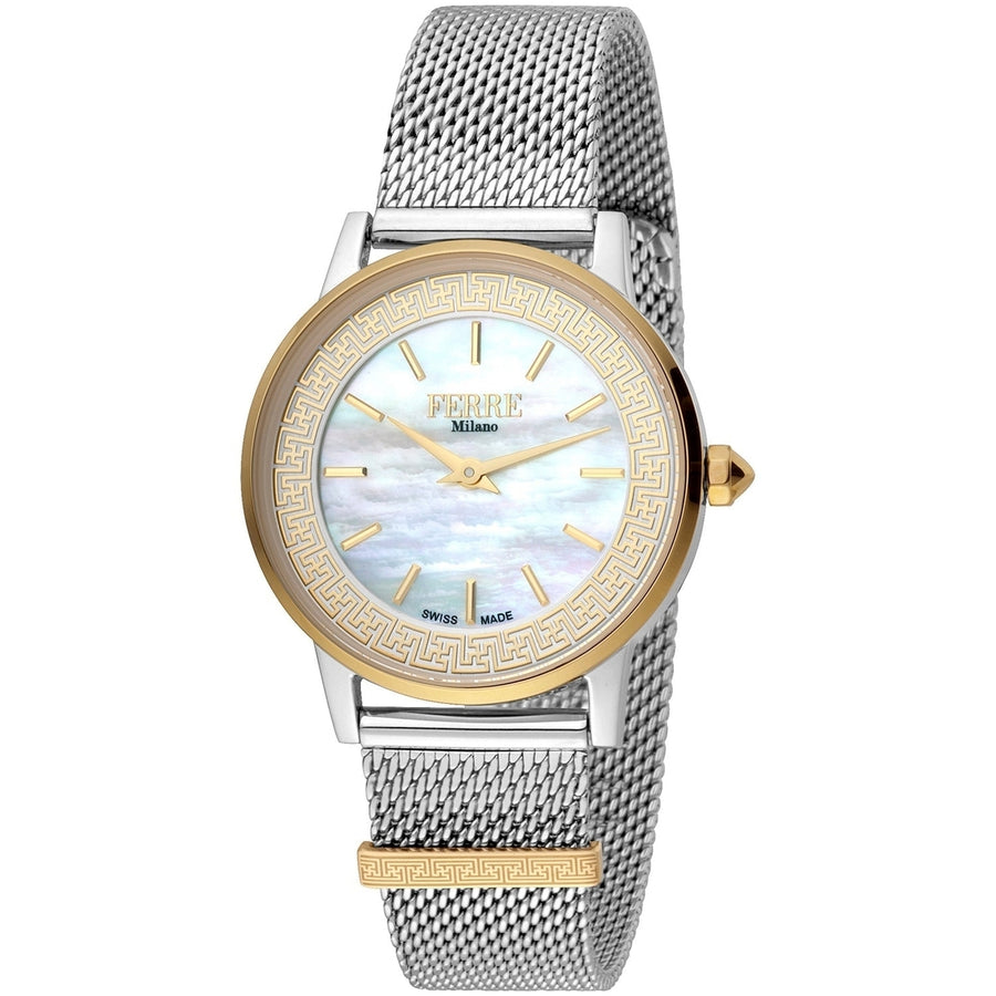 Ferre Milano Womens Classic Mother of pearl Dial Watch - FM1L103M0711 Image 1