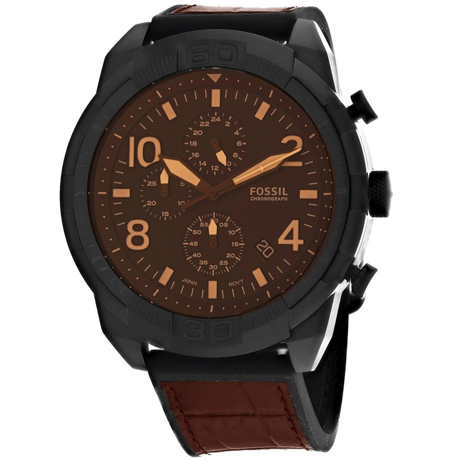 Fossil Mens Bronson Brown Dial Watch - FS5713 Image 1