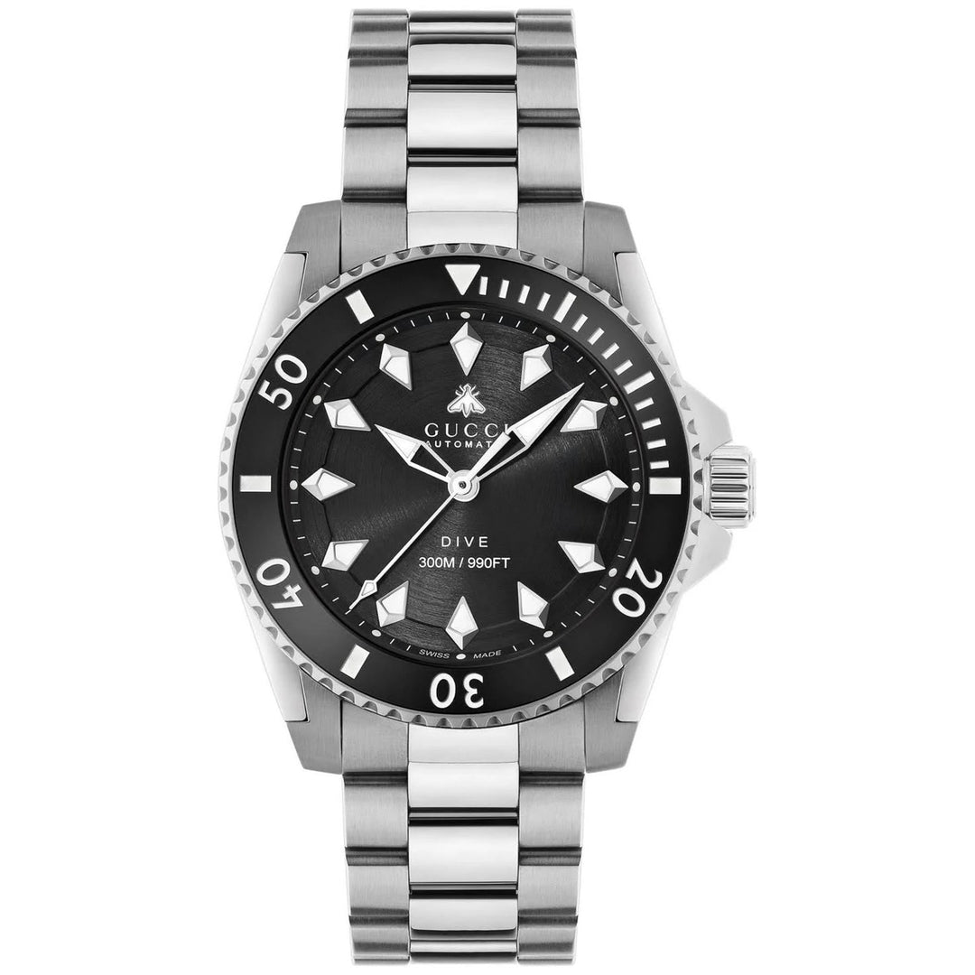 Gucci Mens Dive Black Dial Watch - YA136353 Image 1