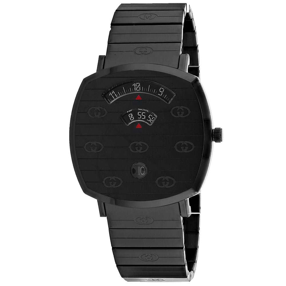 Gucci Mens Grip Black Dial Watch - YA157429 Image 1