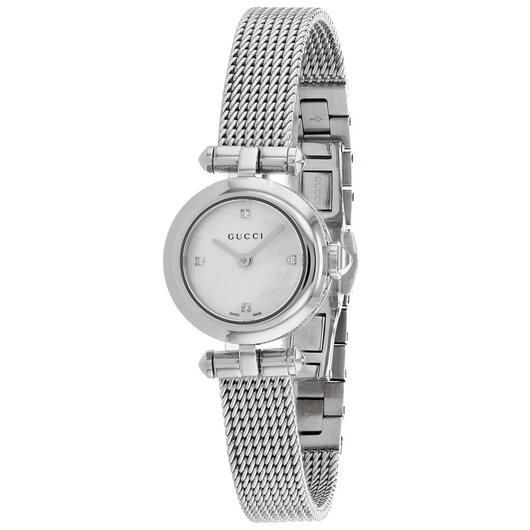 Gucci Womens Diamantissima Silver Dial Watch - YA141512 Image 1