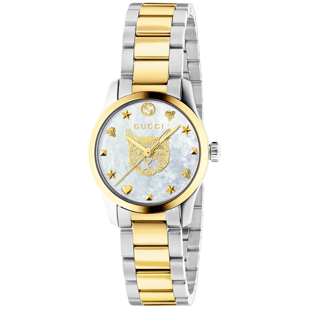 Gucci Womens G-Timeless Mop Dial Watch - YA1265012 Image 1