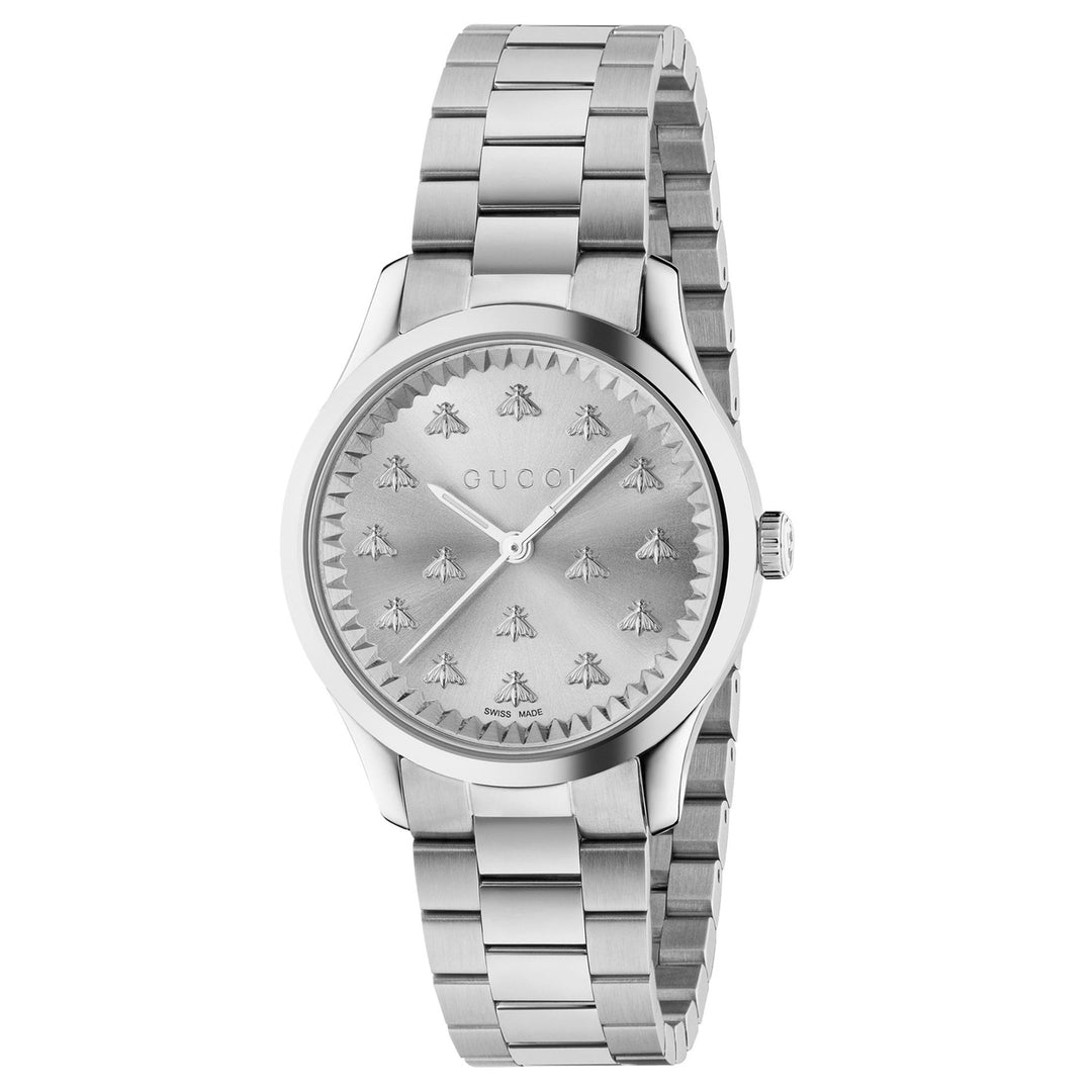 Gucci Womens G-Timeless Silver Dial Watch - YA1265031 Image 1