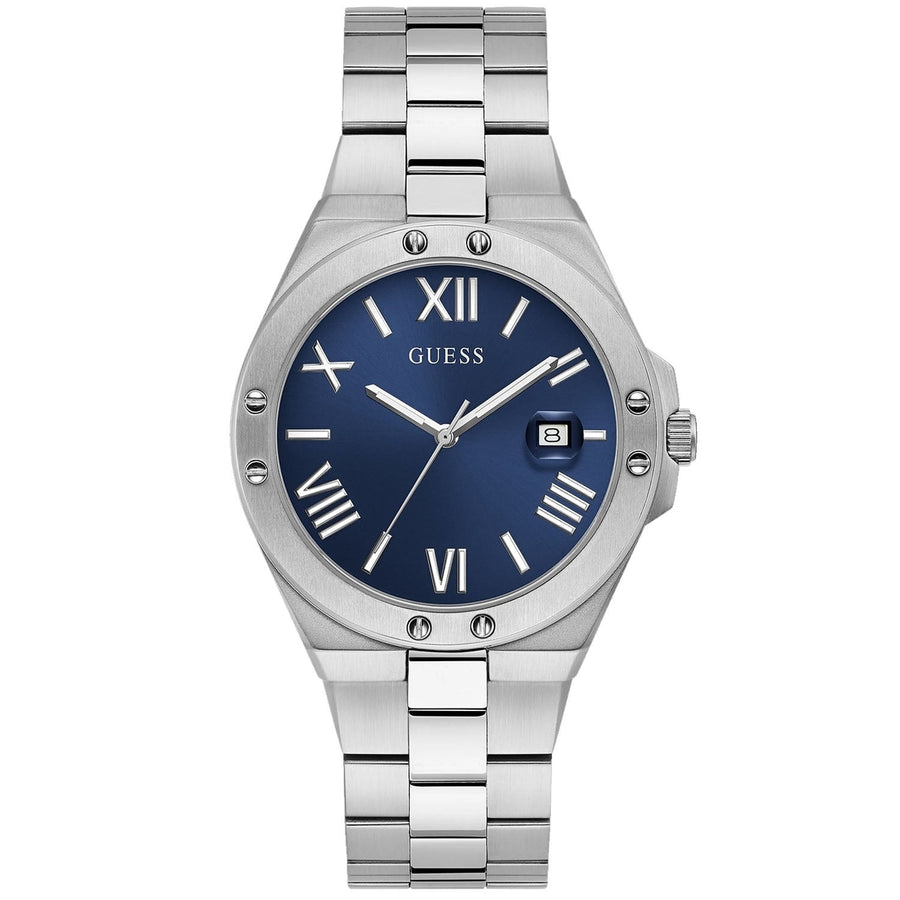 Guess Mens Classic Blue Dial Watch - GW0276G1 Image 1