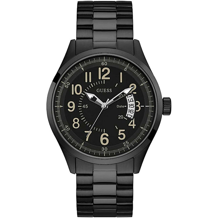 Guess Mens Classic Black Dial Watch - W1245G3 Image 1