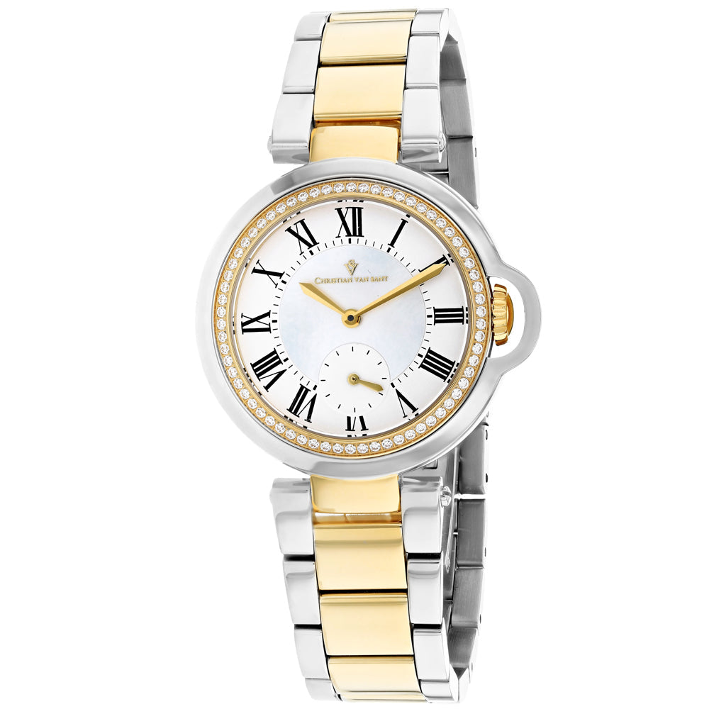 Christian Van Sant Cybele Womens White Mother of Pearl Dial Watch CV0233 Image 1