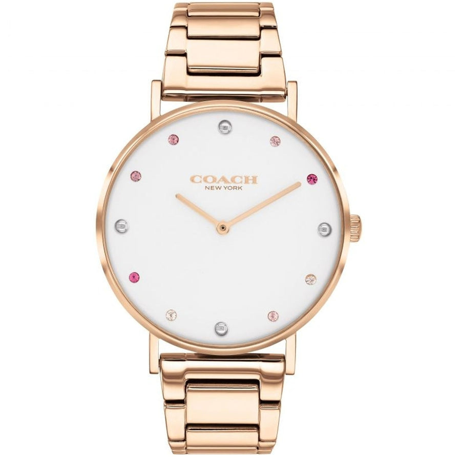 Coach Womens Perry White Dial Watch - 14503938 Image 1