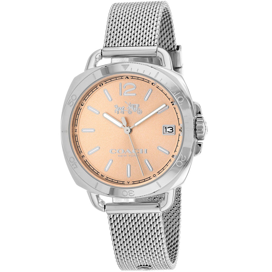 Coach Womens Tatum Rose Gold Dial Quartz Watch 14502635 Stainless Steel Image 1