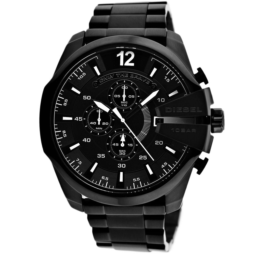 Diesel Mens Mega Chief Black Dial Watch - DZ4283 Image 1