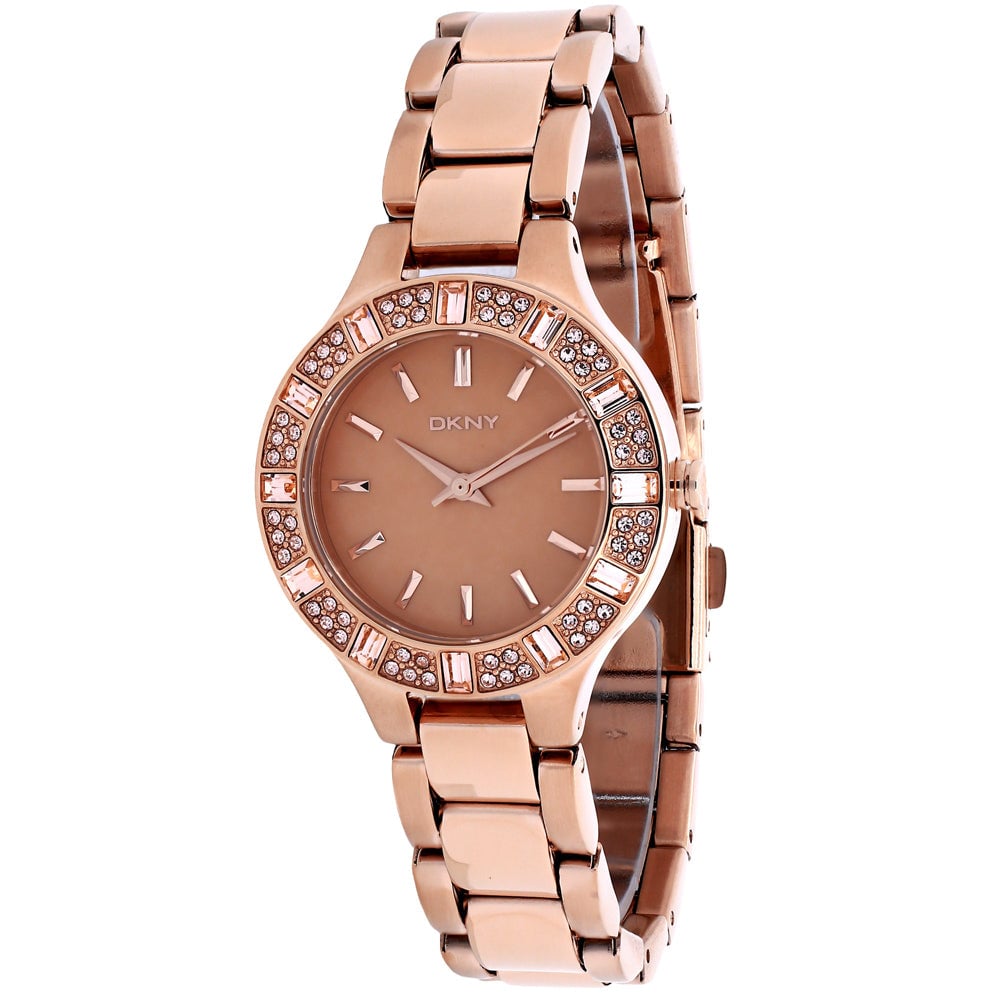 DKNY Womens Watch NY8486 Rose Gold Dial Stainless Steel Quartz Water Resistant Image 1