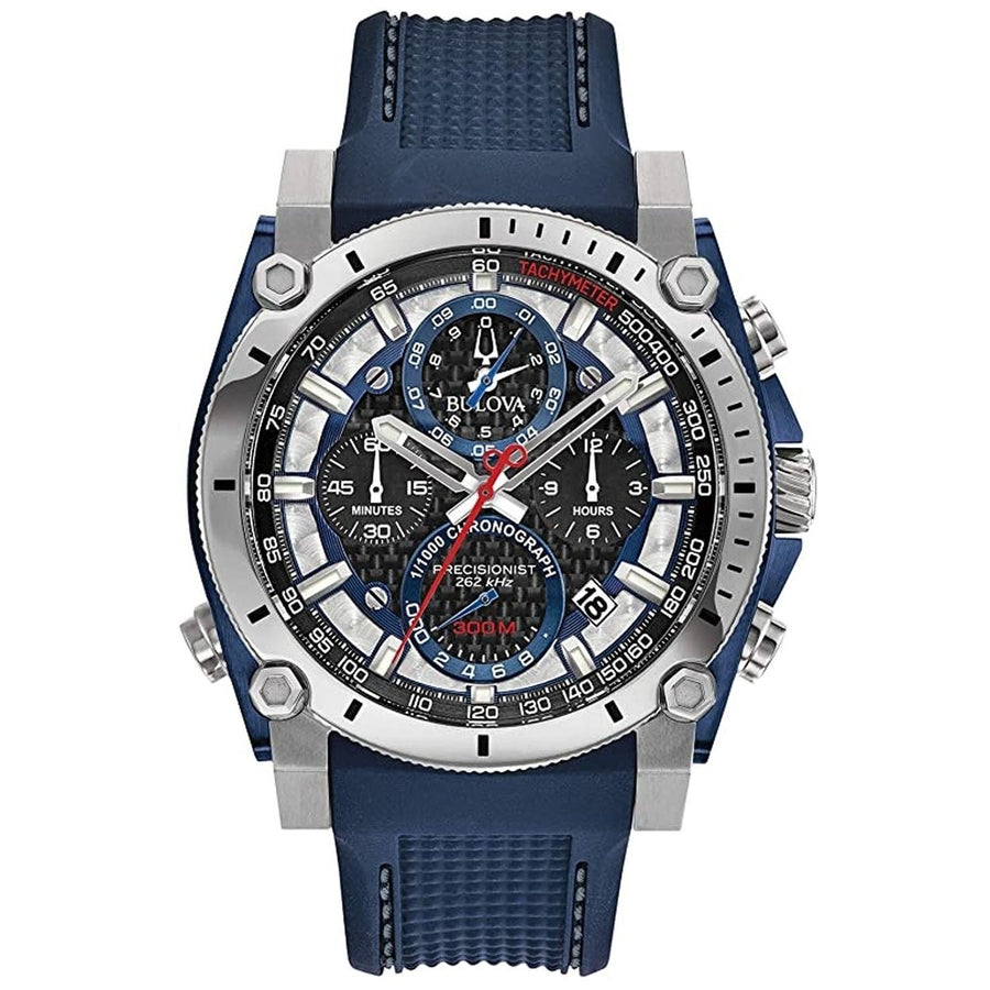 Bulova Mens Precisionist Blue Dial Watch - 98B315 Image 1