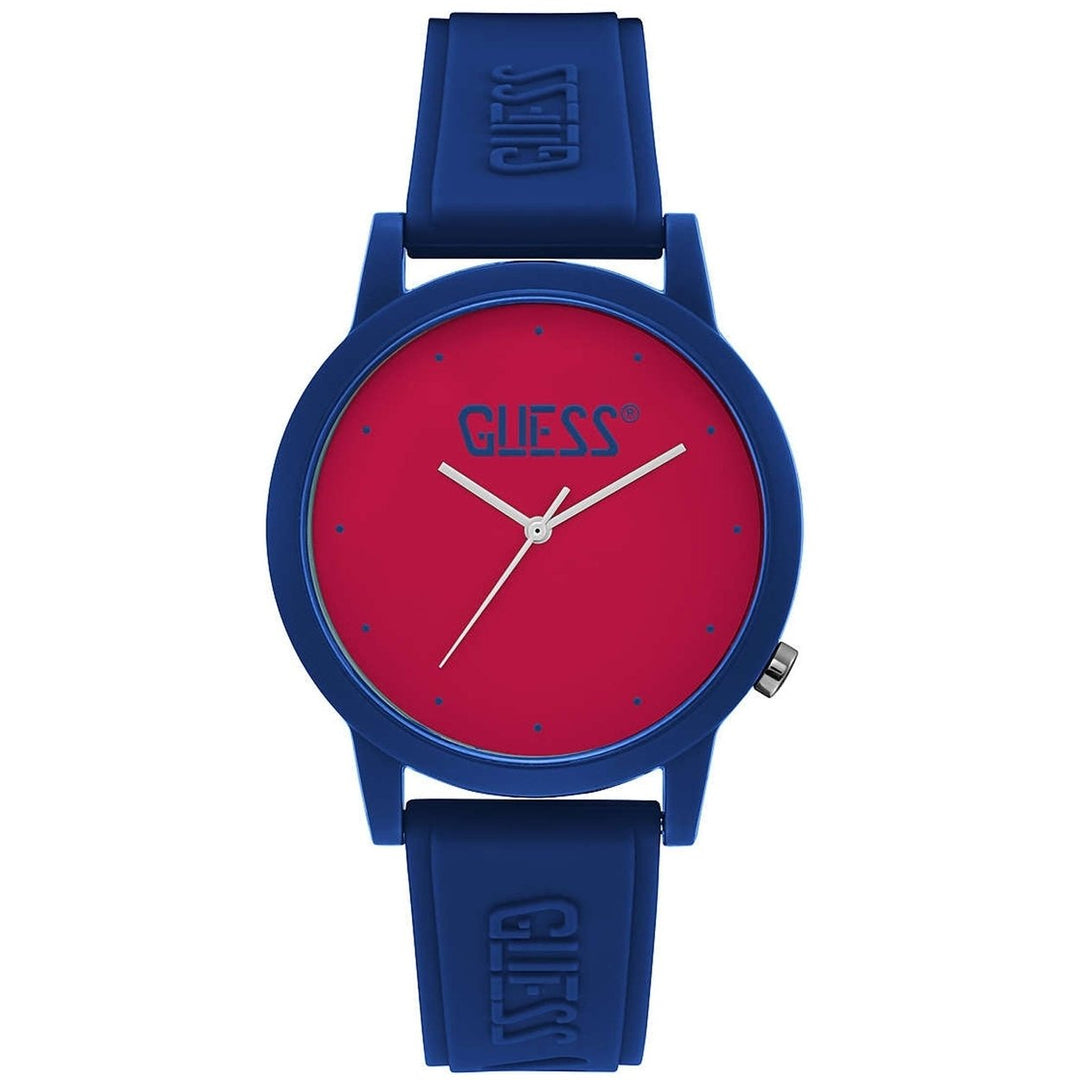 Guess Mens Classic Red Dial Watch - V1040M4 Image 1