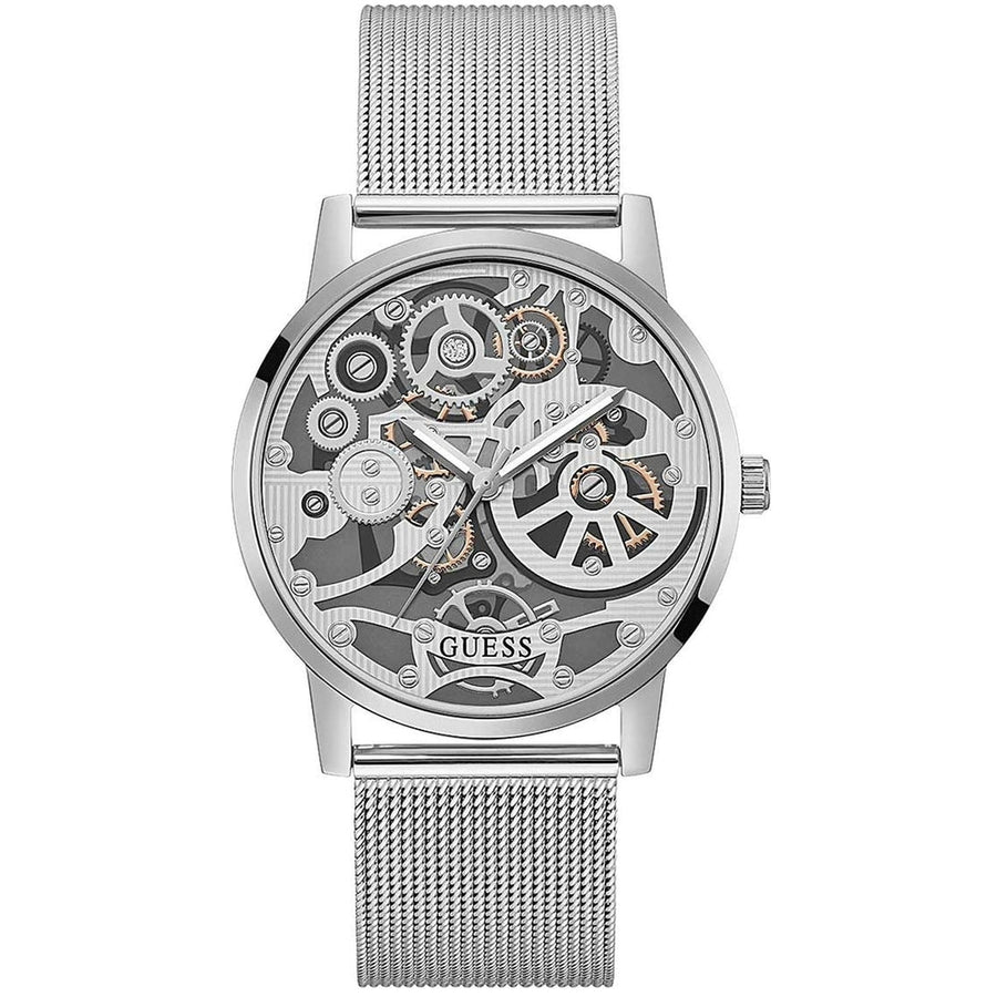 Guess Mens Gadget Silver Dial Watch - GW0538G1 Image 1