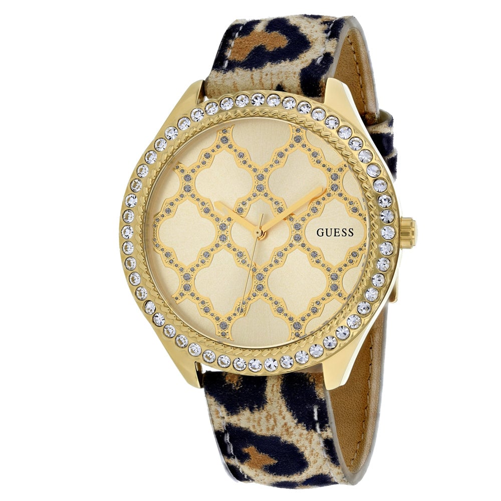 Guess Womens Dress Yellow Dial Watch - W0579L5 Image 1