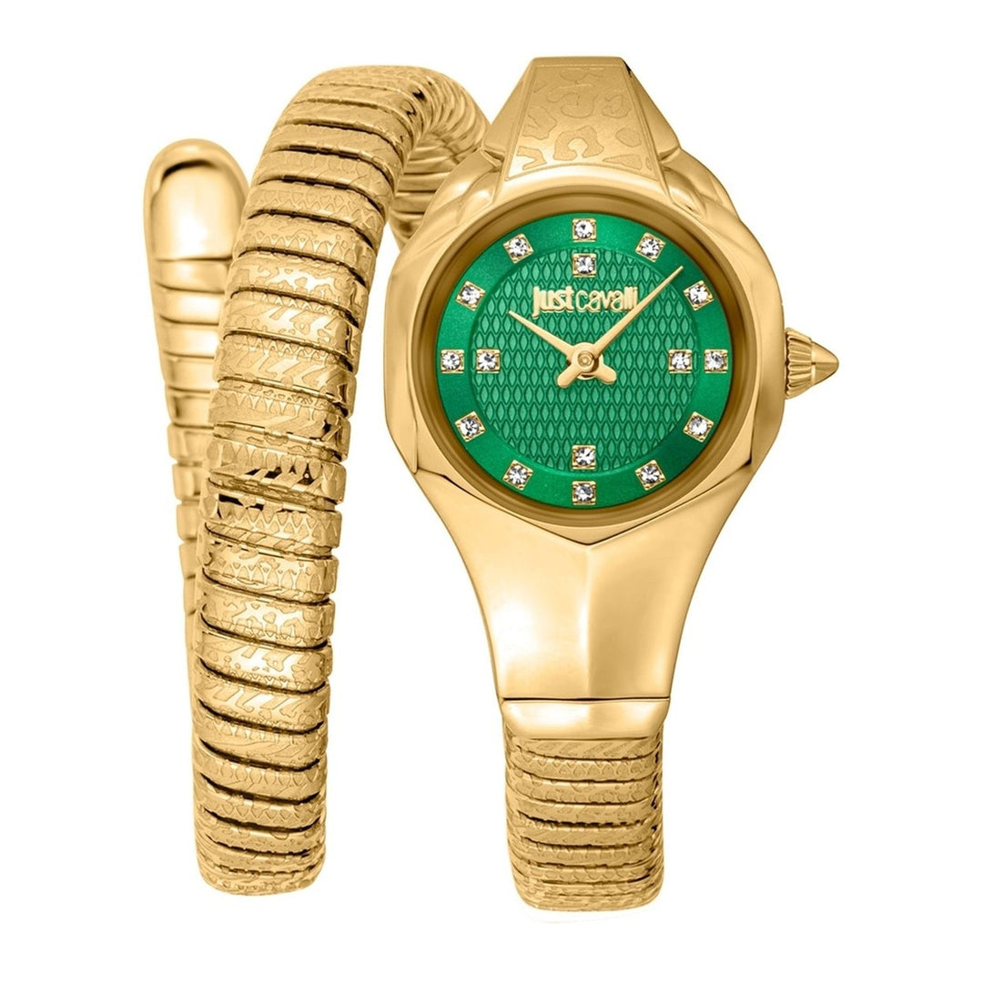 Just Cavalli Womens Amalfi Green Dial Watch - JC1L270M0035 Image 1