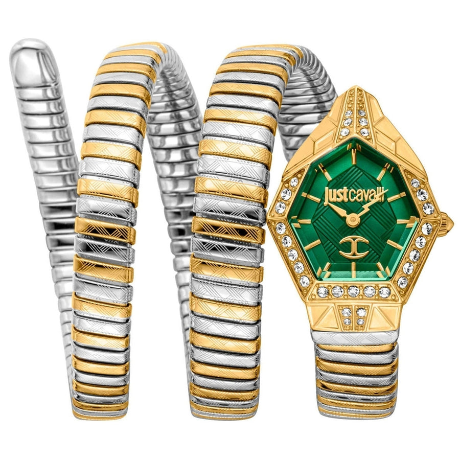 Just Cavalli Womens Mesmerizing Green Dial Watch - JC1L304M0065 Image 1