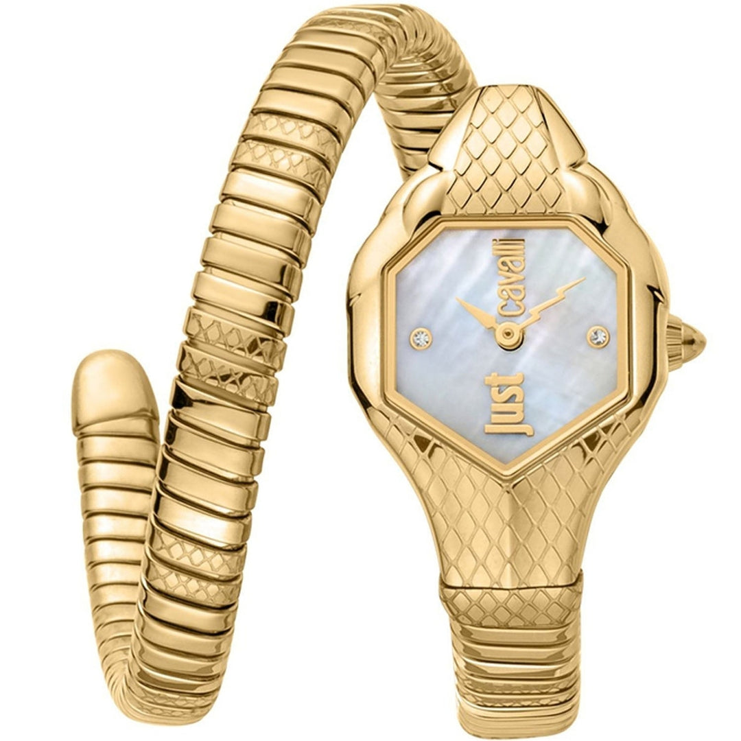 Just Cavalli Womens Serpente Mother of pearl Dial Watch - JC1L190M0035 Image 1