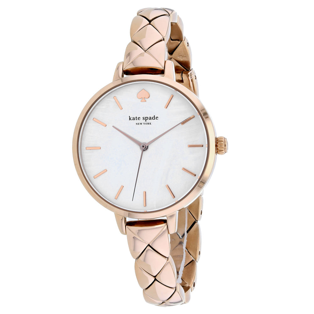 Kate Spade Womens Metro White Mother of Pearl Dial Watch - KSW1466 Image 1