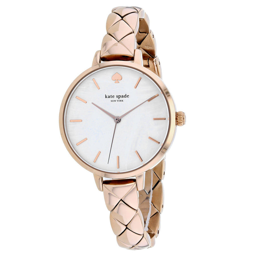 Kate Spade Womens Metro White Mother of Pearl Dial Watch - KSW1466 Image 1