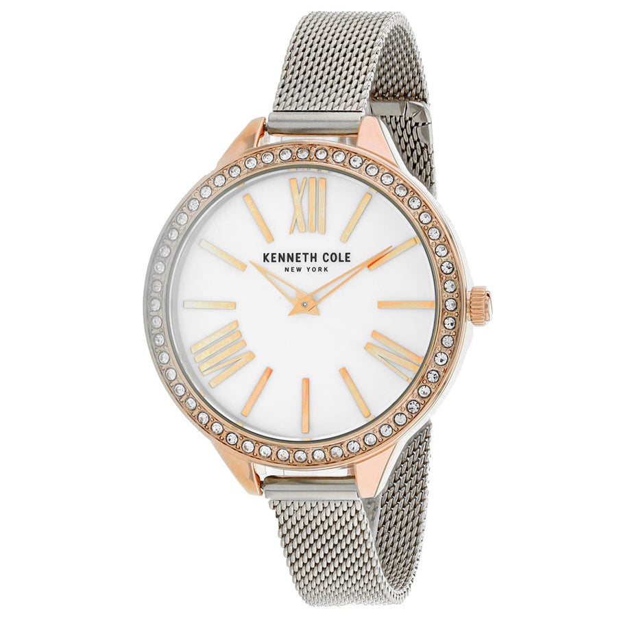 Kenneth Cole Womens Stainless Steel Watch KC50939003 White Dial Quartz 30M Image 1