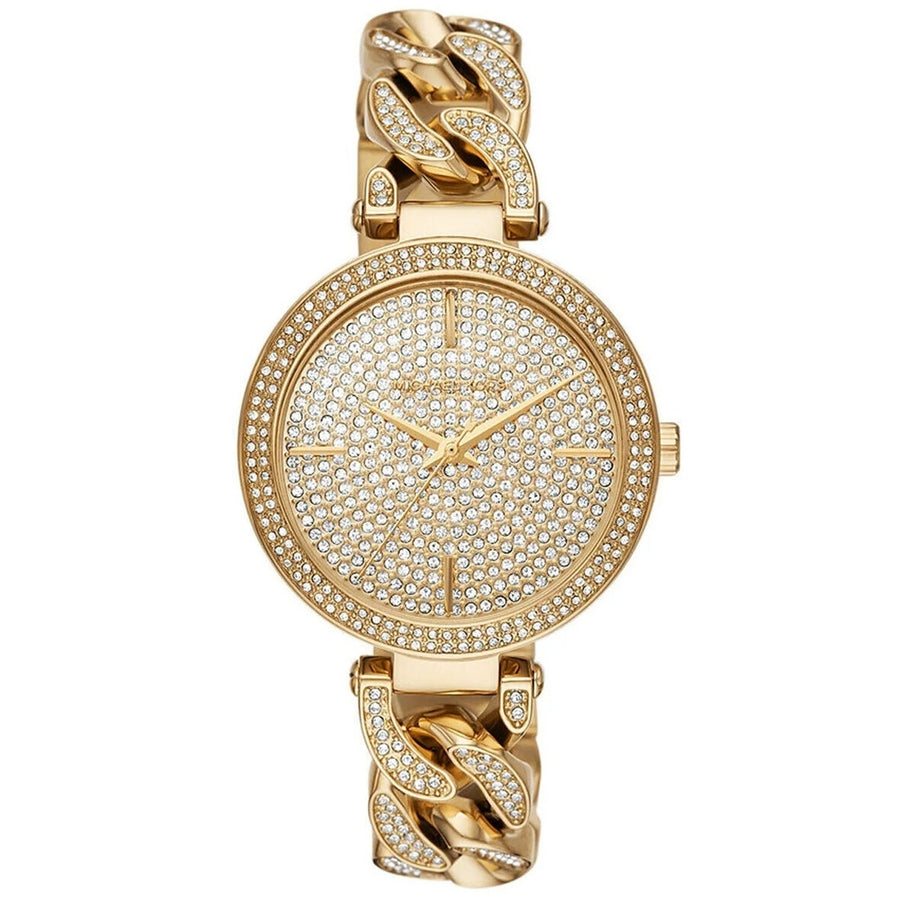 Michael Kors Womens Catelyn Gold Dial Watch - MK4674 Image 1