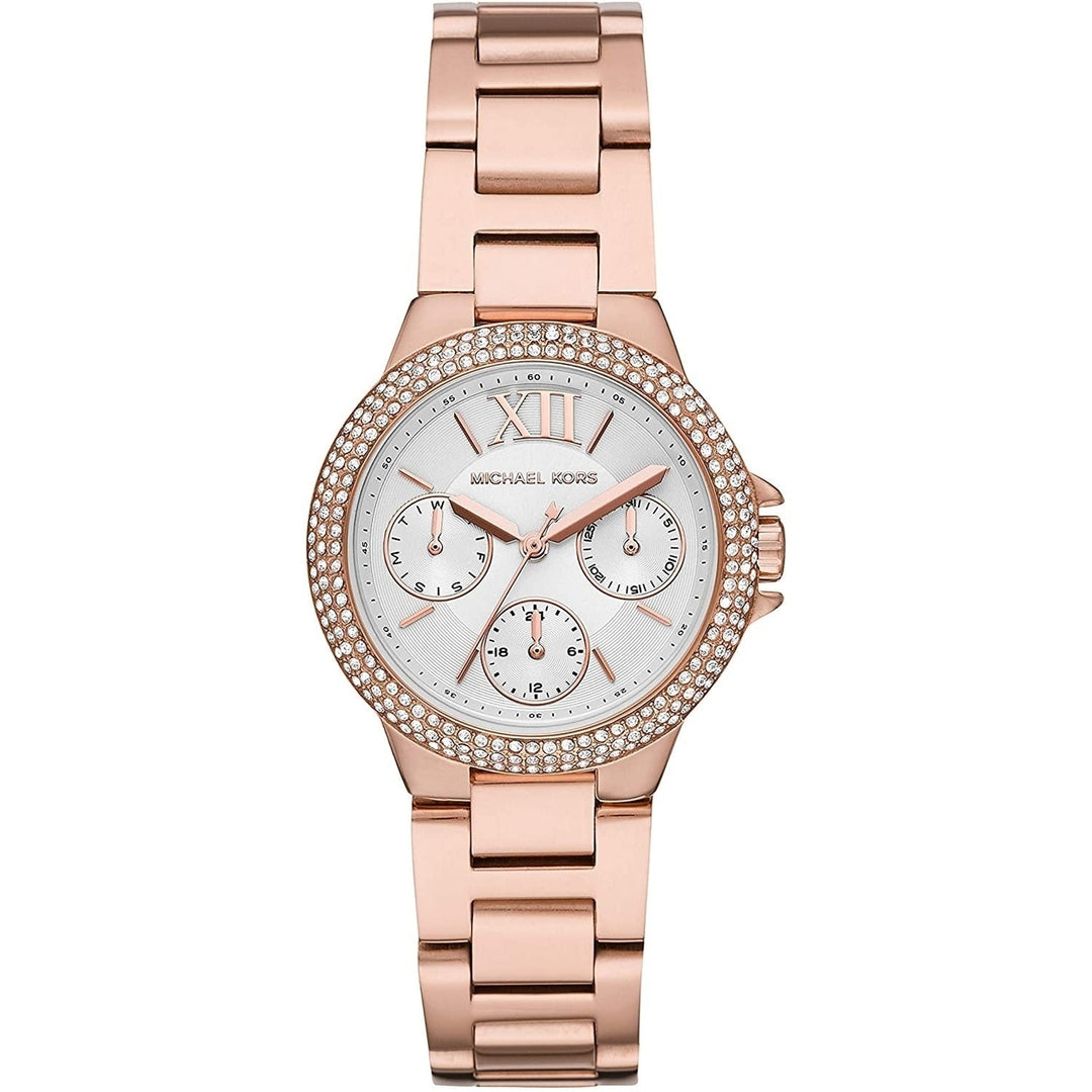 Michael Kors Camille Pave Womens Watch MK6845 White Dial Stainless Steel Image 1