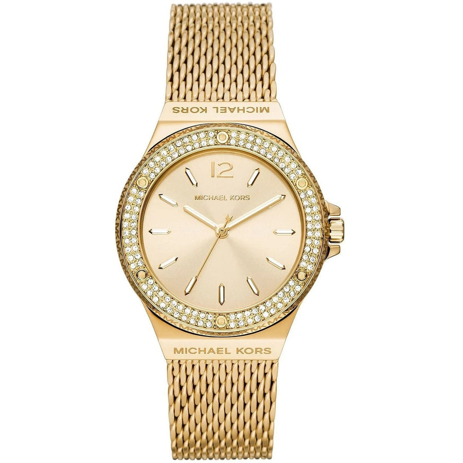 Michael Kors Womens Lenox Gold Dial Watch - MK7335 Image 1