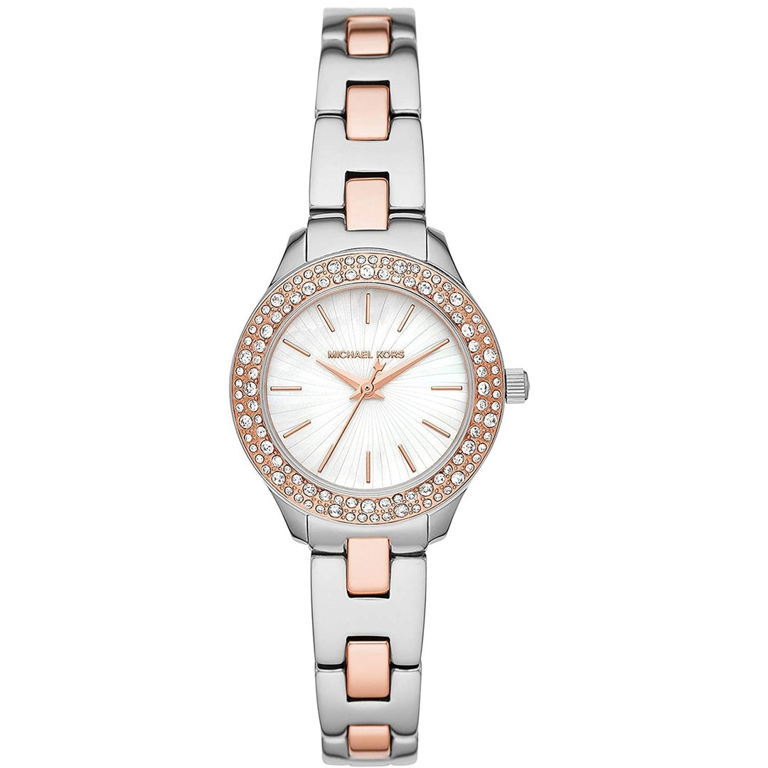 Michael Kors Womens Liliane White Dial Watch - MK4559 Image 1