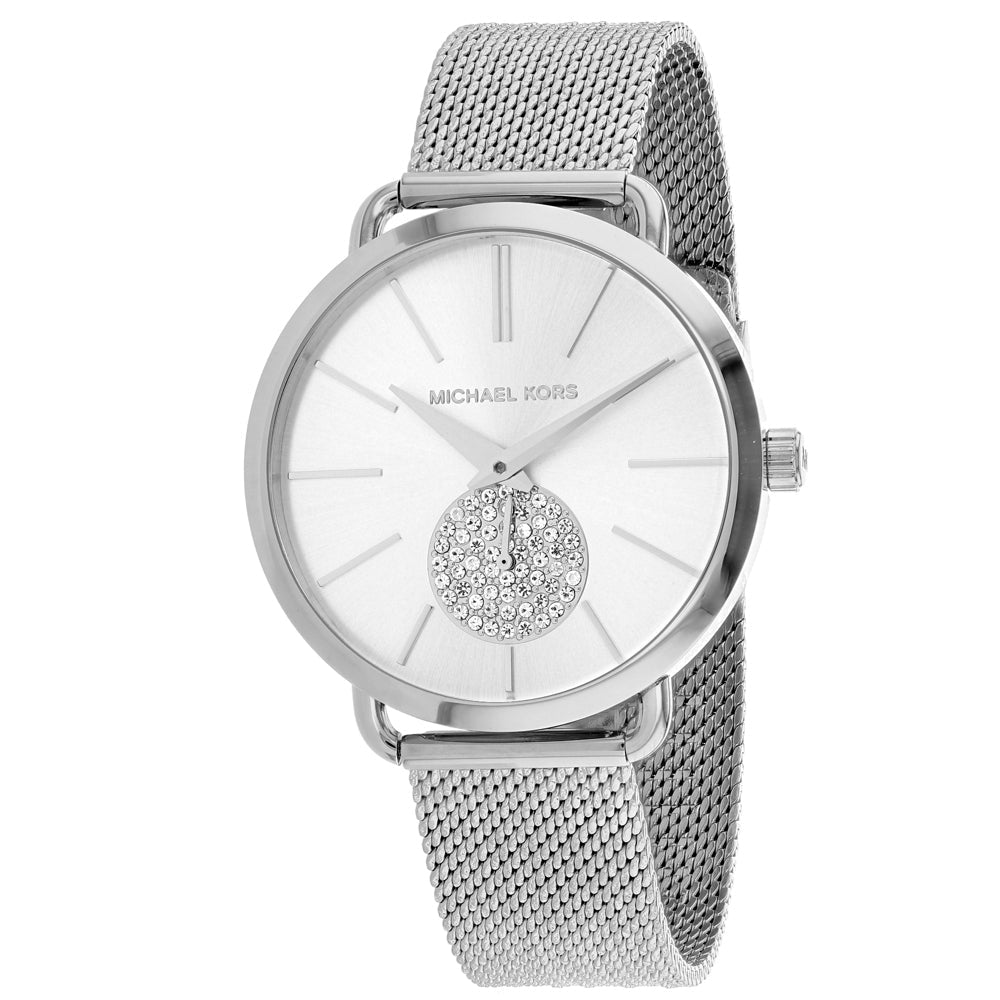 Michael Kors Womens Portia Silver Dial Watch - MK3843 Image 1