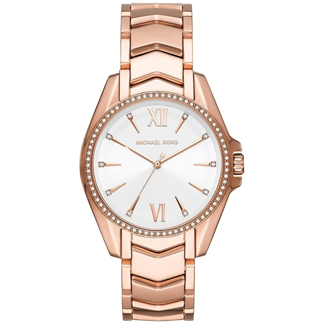 Michael Kors Whitney MK6694 Womens White Dial Stainless Steel Watch 50m Water Resistant Image 1