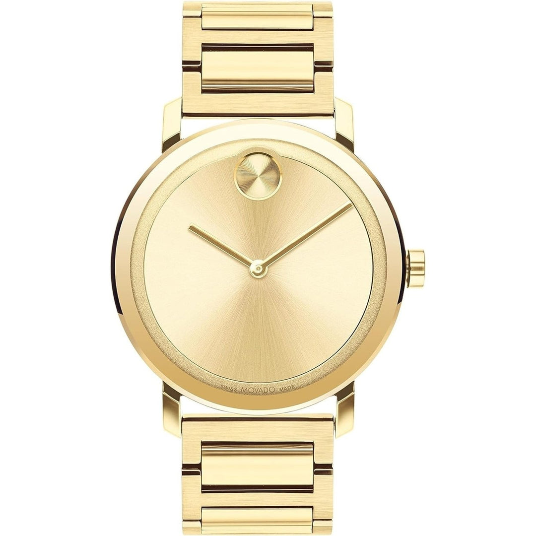 Movado Mens Bold Gold Dial Watch - 3600795 Image 1