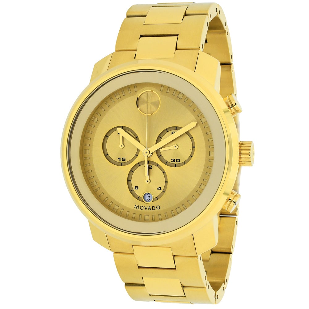 Movado Mens Bold Gold tone Dial Watch - 3600278 Image 1