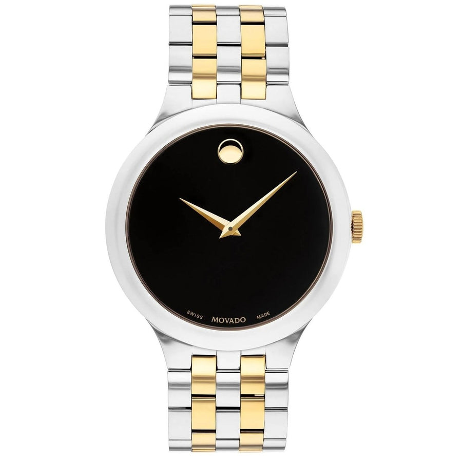 Movado Mens Classic Black Dial Watch - 607416 Image 1