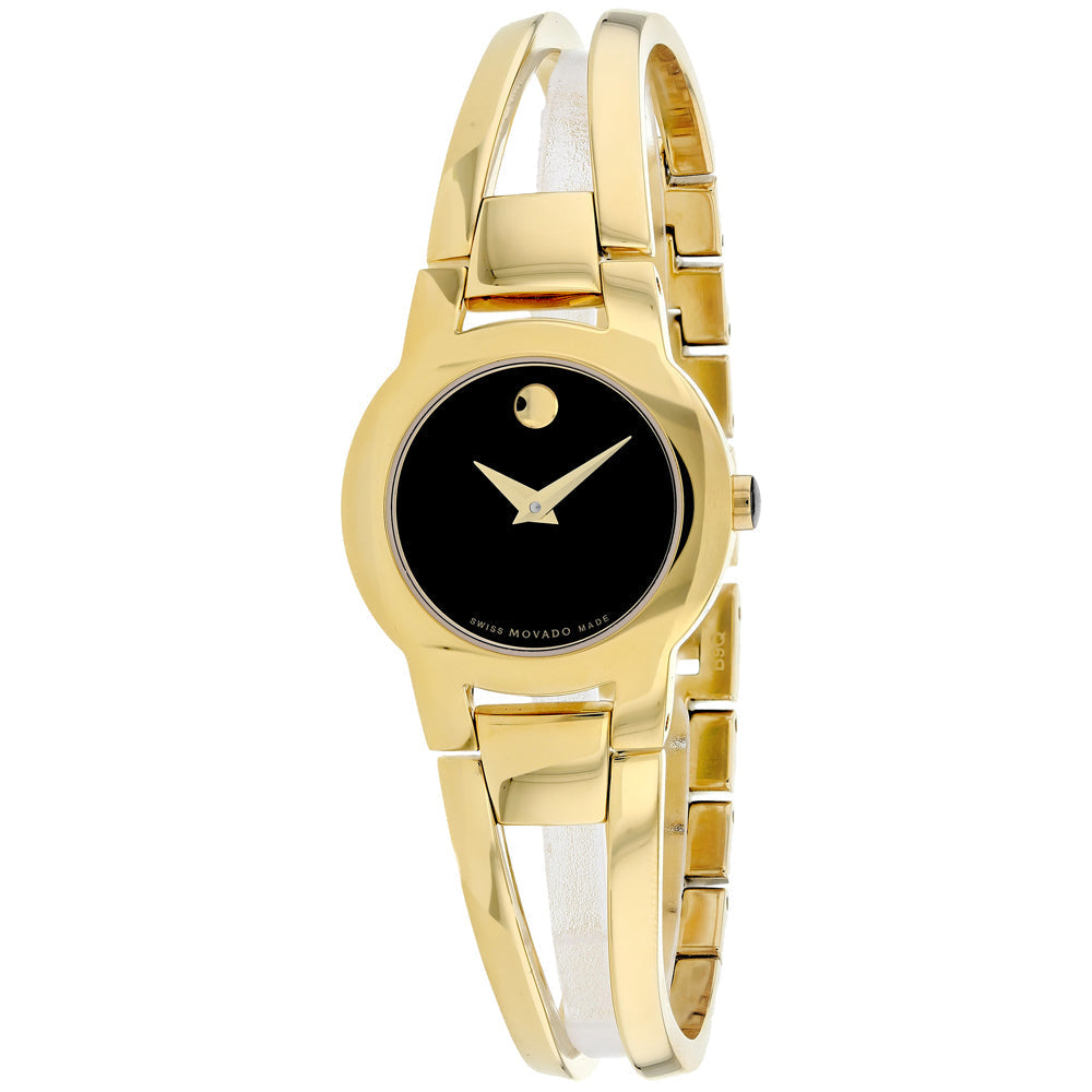 Movado Womens Amorosa Black Dial Watch - 606946 Image 1