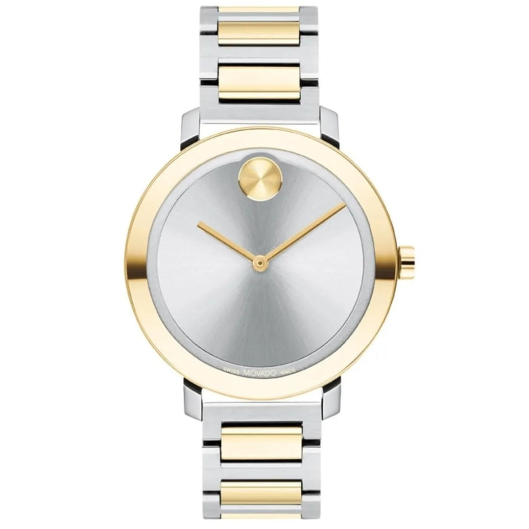 Movado Womens Bold Watch Silver Dial Stainless Steel Bracelet Model 3600825 Image 1